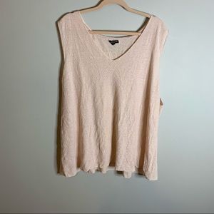 Eileen Fisher Blush Pink Textured Tank Top